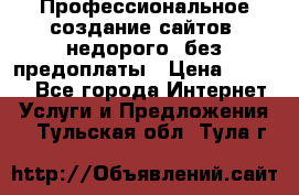 Профессиональное создание сайтов, недорого, без предоплаты › Цена ­ 6 000 - Все города Интернет » Услуги и Предложения   . Тульская обл.,Тула г.